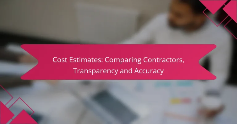 Stime dei Costi: Confronto tra Appaltatori, Trasparenza e Precisione