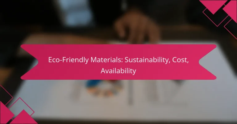 Materiali Eco-Friendly: Sostenibilità, Costo, Disponibilità