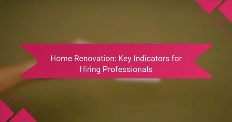 Ristrutturazione Casa: Indicatori Chiave per Assumere Professionisti